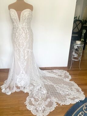 oleg cassini strapless mermaid wedding dress Mermaid Wedding Oleg Cassini Wedding Dresses 2019 Oleg Cassini Strapless Mermaid Wedding Dress David's Bridal